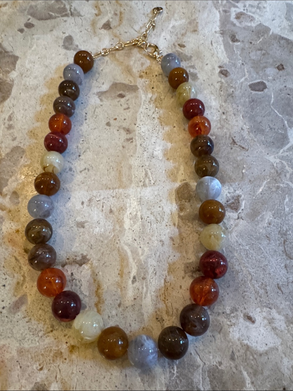 Multicolor Bead Statement Necklace - Women Jewelry